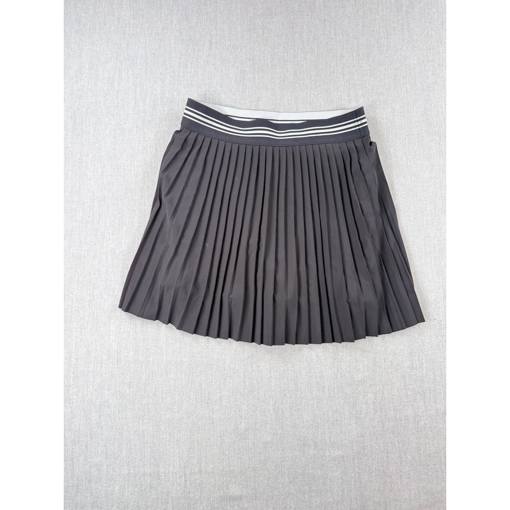 Lou & Grey Women Small Black Pleated Mini Skirt Elastic Waist Tennis Golf - Picture 1 of 6